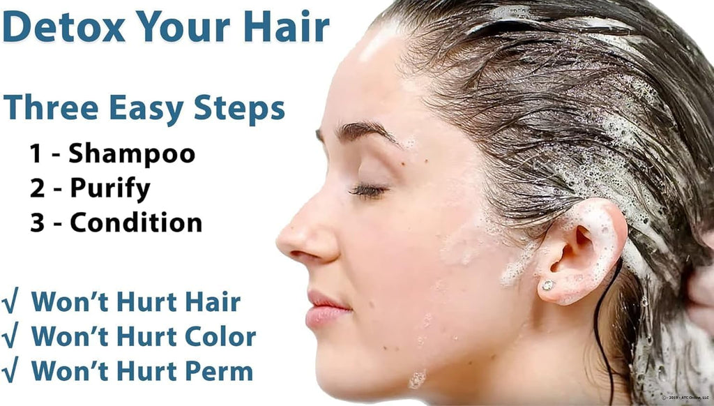 Zydot Ultra Clean Hair Detox Shampoo & Conditioner Kit, Removes Medications, Chemical Buildup & Impurities, Deep Cleansing Shampoo with Purifier & Conditioner for Hair Shaft Detox