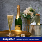 JOLLY CHEF 4.5 oz Plastic Champagne Flutes Disposable Clear 100 Pack