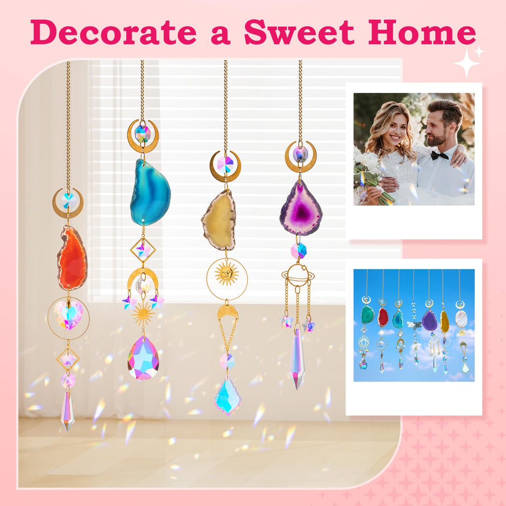 BlumWay Suncatcher Kit, DIY Sun Catcher Craft Kits for Adults, 168 PCS