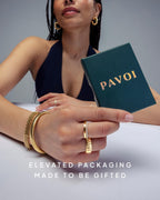 PAVOI 14K Yellow Gold Plated Pear Solitaire Premium Cubic Zirconia