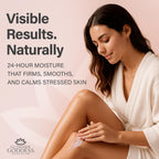 GLIMMER GODDESS Organic Whipped Body Butter for Women - Moisturizer Cream with Shea & Cocoa Butter, Almonds & Coconut Oil - Honeysuckle, 8oz