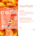 Create Creatine Gummies for Men & Women – NSF Certified, Made with Creapure Creatine Monohydrate, Great Tasting, Anti-Melting Formula, 30ct Standup Pouch, 90 Gummies (Sour Peach)