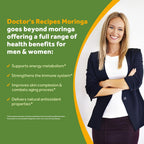 Doctor's Recipes Moringa, Complete Green Superfood, Natural Antioxidant Support, Non-GMO, 240 Vegan Caps, No Caffeine Soy Gluten
