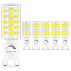 Sailstar 10 Pack Dimmable G9 LED Bulb, 400 Lumen, 6000K Daylight White, T4 G9 4W Replacement for 40 Watts Halogen, Ceramic Bi-Pin Base, 360°Beam Angle, 120V G9 Light Bulbs for Chandelier