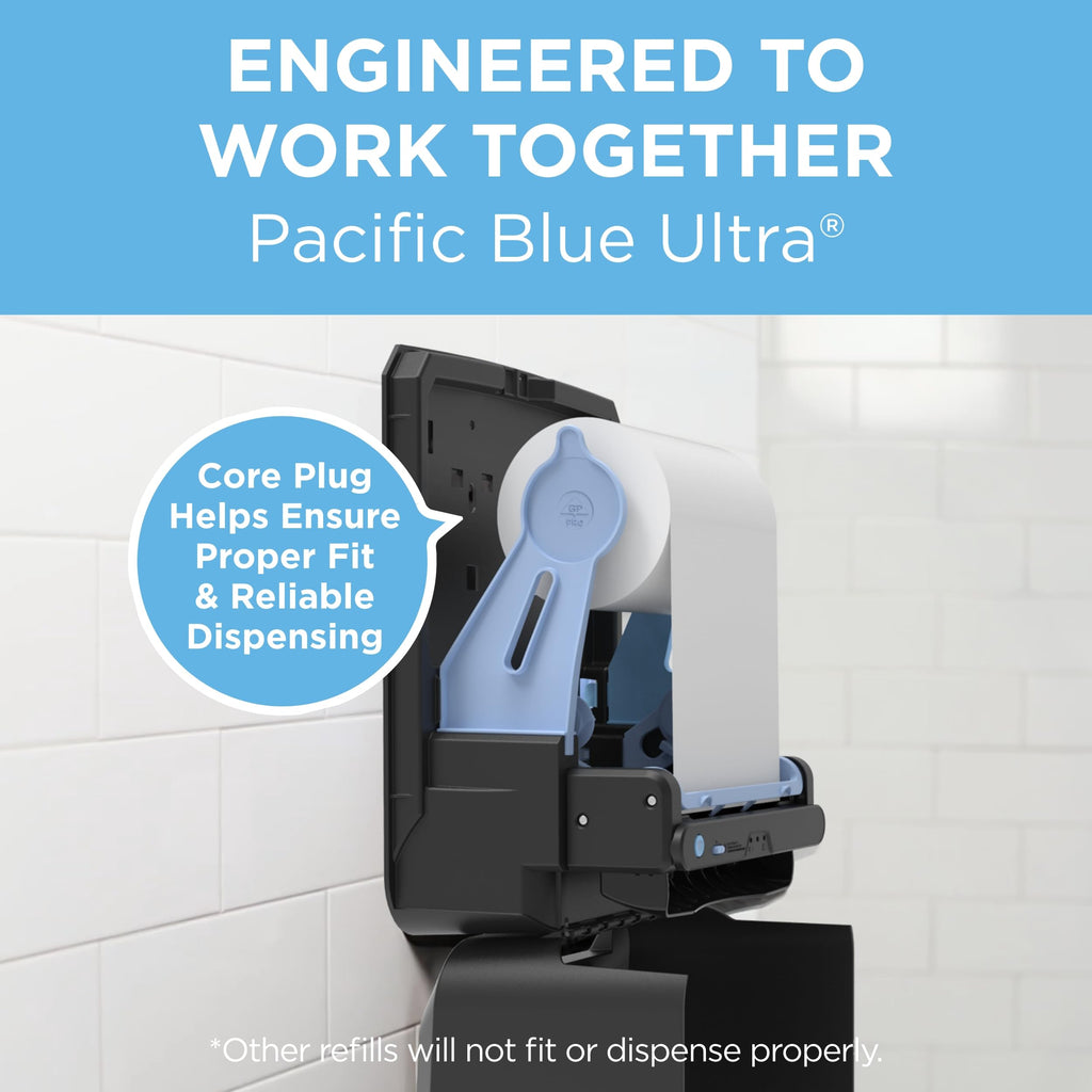 Pacific Blue Ultra 8" High-Capacity Automated Touchless Paper Towel Dispenser by GP PRO (Georgia-Pacific); Black; 59590; 12.9" W x 9" D x 16" H; 1 Dispenser