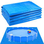 YEXEXINM 13 x 13 Ft Pool Ground Cloths,Swimming Pool Waterproof PE Swimming Pool Liner Pad for Protect Above Ground Pool Blanket for 8ft to 12ft Frame Above Ground Pools Accessories Prevents Punctures