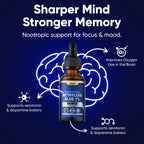 Blissta USP Pharmaceutical Grade Methylene Blue 1% Solution – Third-Party Lab Tested, Formaldehyde-Free, Heavy Metal Free –Nootropic - Cognitive Support, Brain Health, Energy & Focus Drops – 30ml