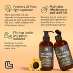 Firming Body Massage Oil with Collagen & Stem Cell – Helps Smooth the Appearance of Cellulite & Improve Skin Texture – Refreshing Aromatherapy Body Oil for Legs & Full Body – 8 Fl Oz by M3