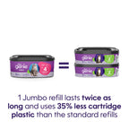 Litter Genie Jumbo Refill Bags, 2-Pack, 56 ft of Continuous Film