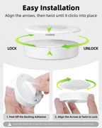 EZVALO LED Puck Lights, Rechargeable Stick On Tap Lights, Wireless Closet Light, 3 Color Temps, Under Cabinet Lights, 2.95'' Mini Touch Light, Ideal for Kitchen,Closet,Pantry,Shelves,Camper(6 Pack)