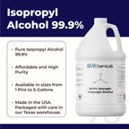 DIY Chemicals 99.9% Pure Isopropyl Alcohol – Industrial Grade IPA for Cleaning – Made in USA, Gallon (128 Fl Oz)