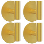 Bntuk Wall Towel Hooks, Adhesive Hooks for Coat Waterproof Shower Hooks, Sticky Hanger Hook for Hanging Coat, Clothes, Robe, Towel Hooks for Bathroom Glass Window - 4 Pack, Gold