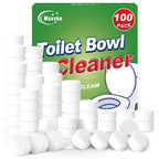 Msvvko Toilet Bowl Cleaners, Bleach Tablets 100 PACK, Automatic Cleaner for Tank, Effectively Eliminate Limescale, Stains & Odor, Continuous Cleaning for Bathroom & Toilet