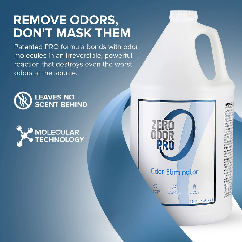 Zero Odor Pro Commercial Odor Eliminator Refill, Room Deodorizer, 128 oz