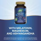 Nature's Way Sleep Well Melatonin and Magnesium Gummies,Sleep Support for Adults*,with Ashwagandha,Berry Flavored,90 Gummies,(Pack of 2)