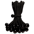 50-Piece YELIER Ball Bungee Cord (Black, 6"), UV Resistant, Antioxidant, Secure Tie Down