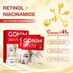 GONIM Under Eye Patches 360° Fit, Eye Mask with Collagen Peptide, Salmon DNA PDRN, Caffeine,Retinol & Niacinamide, Eye Patches for Puffy Eyes and Dark Circles, Gifts for Women, Travel 4 pairs