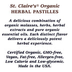 St. Claire's Organic Herbal Pastilles, (Ginger, 8 Ounce Refill Bag, over 240 pieces) | Gluten-Free, Vegan, GMO-Free, Plant-based, Allergen-Free | Made in our Allergen-Free facility