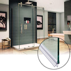 2-Pack Butecare Frameless Shower Door Bottom Seal with Long Sweep for Glass Doors – Stop Shower Leaks and Create a Water Barrier (1/2” x 36”)