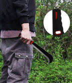 WICING Machete, 15 Inch Gardening Machete for Outdoor and Yard Work, 3Cr13 Stainless Steel and Non-Slip Handle with Nylon Sheath