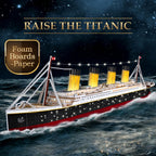 CubicFun Titanic 3D Model Ship Puzzle with LED Lights, 266 Pieces, 88 cm