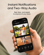 eufy Security Video Doorbell E340 Kit, No Subscription, Dual Cameras, Head-to-Toe View, 2K FHD,Doorbell Camera Wireless & Wired, Color Night Vision, Two-Way Talk, AI Motion Detection, Built-in 8GB