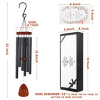 Memorial Wind Chimes, Sympathy Gift for Loss of Loved One, Outdoor Garden