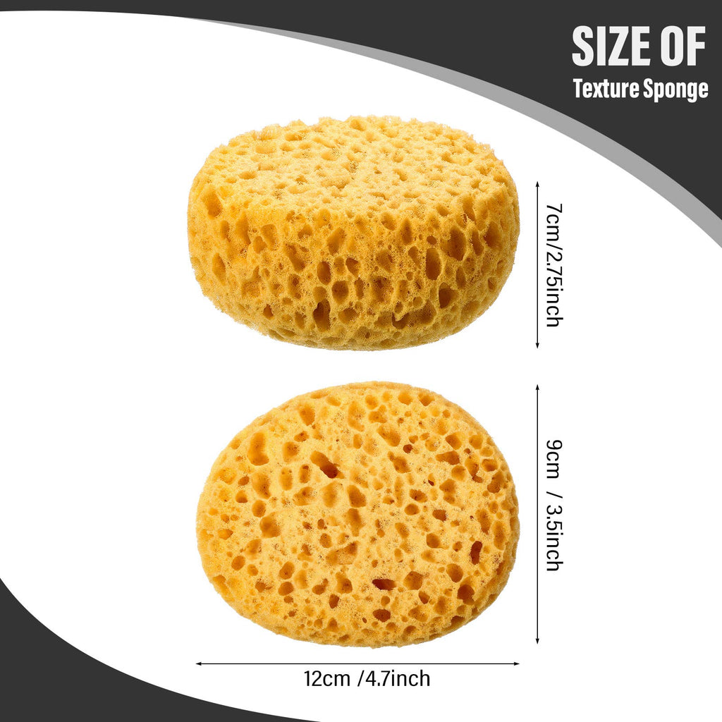 Patelai Knockdown Texture Sponge Drywall Wall Patch Ceiling Texture Sponge Home Decor for Repair DIY Painting Ceiling(4 Pieces,13 x 15 x 6 cm)