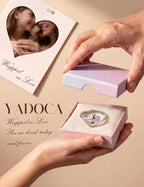 YADOCA 925 Sterling Silver Hug Ring for Women Girls Daughter Granddaughter