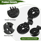 Maitys 100 Pcs Shade Cloth Clips Sunscreen Net Clips Black Plastic Sunshade Clip Greenhouse Shade Cloth Fix Clamp for Anti Bird Netting Garden Netting Patio Agricultural UV Resistant Accessories
