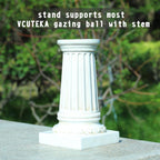 VCUTEKA Gazing Ball Stand, 8-10" Gazing Globe Outdoor Roman Garden Pedestal