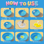 QANIY Magic Water Elf Toy Kit for Kids with 20 Gels and 24 Molds, Aqua Fairy,Fun DIY Craft Kit, Squishy Maker, Magic Water Art Kit Favors, Kids Christmas Gifts Crafts Ages 4-8