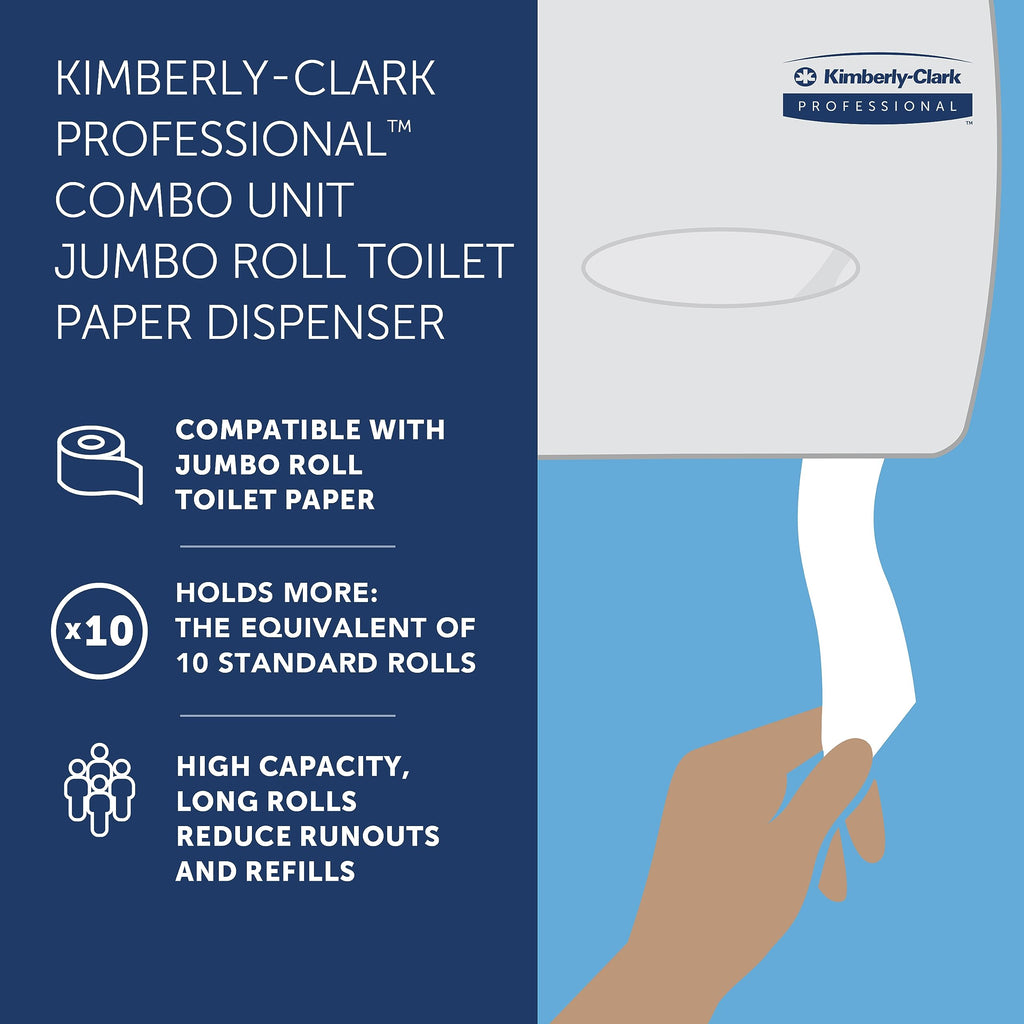Scott Professional Jumbo Roll Toilet Paper Dispenser, Black (09551)