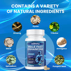 Oohma New Male Enhancing Supplement, Designed to be Fast Acting for Blood Flow to Gain Length & Girth + Stamina, Maca, Epimedium, and Other Natural Ingredients, 3rd Party Tested Supplement 60 Tablets