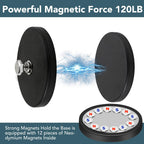 DIYMAG Rubber Coated Mounting Magnets 1/4in 120lbs 12pcs