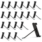 HUHOLE 50 Pack Gridwall Hooks 4 Inch – Black Metal Display Hangers for Wire Grid Panel – Heavy Duty Retail Store Fixtures, Garage Organizer, Craft Fair & Jewelry Rack (20lbs Capacity)