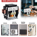 BOJACK 2 Poles FLA 30 Amp Coil 120 VAC Air Conditioner Condenser Compressor Contactor Motor Definite Purpose AC Contactor