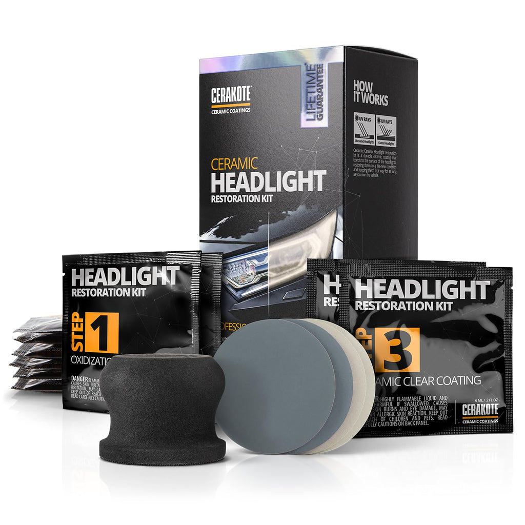 CERAKOTE® Ceramic Headlight Restoration Kit, 10 Wipe Kit