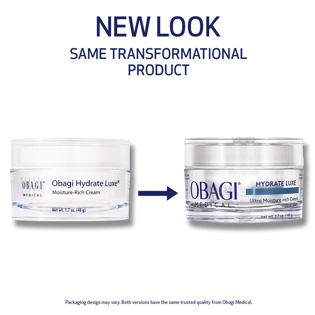 Obagi Hydrate Luxe Ultra-Rich Facial Moisturizer – Non-Comedogenic with Tara Seed Extract and Biomimetic Peptides – Intensive Night Face Cream for Dry, Sensitive or Aging Skin – Two Pack, 2 * 1.7 oz