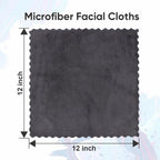 Orighty Makeup Remover Cloths, Cleansing, Reusable, Soft & Washable Coral Fleece Microfiber Washcloths/Towel for Face, Eye, Lips, Pack of 48, 12 x 12 inch (Grey)