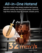 FLASHFORGE AD5X Extruder, Entire Extruder Assembly, with 0.4mm High Flow 32mm³/s Hotend Kit, High-Speed 3D Printer Part (Extruder V1)