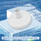 FixIdea Above Ground Pool Skimmer Kit- Wide Mouth Opening Thru-Wall Skimmer- Outer Dimensions：13-9/16 in (W) x 7-9/16 in (H) ，Inner Dimensions 11-15/16 in (W) x 5-5/16 in (H)