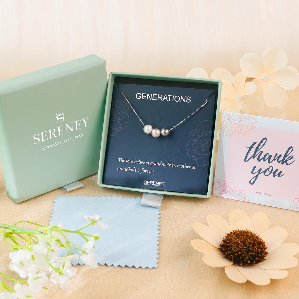 Sereney 925 Sterling Silver Grandma Necklace as Birthday Gifts for Grandma
