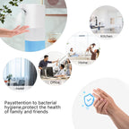 WAONIQ Touchless Alcohol Spray Dispenser, Infrared Induction Sprayer, Automatic Hand Sanitizer, White, 550ml, 8.9x2.9x10.3cm