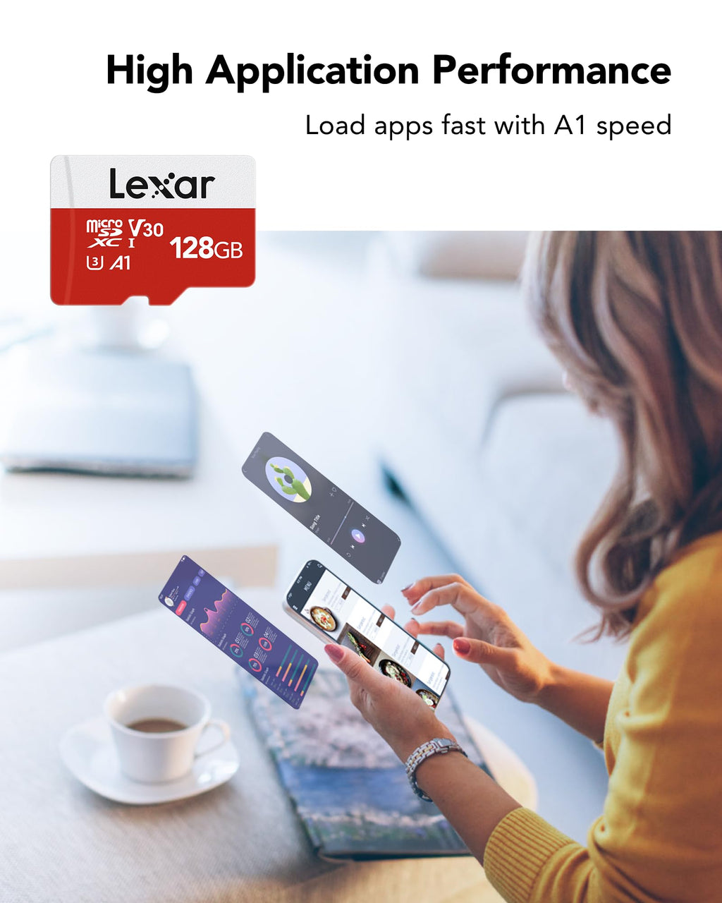 Lexar E-Series 128GB 2 PK Micro SD Card microSDXC UHS-I Flash Memory Card