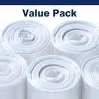 Plastiguide 20-30 Gallon Trash Can Liners, 500 Count High Density Garbage Bags, 30'' x 37'', Clear, for Outdoor, Bathroom, Office, Recycling, Janitoria, Commercial and Industrial Use