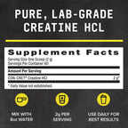 BEYOND RAW Creatine HCl Powder, Science Backed, Lab Grade, Creatine for Women & Men, Muscle Strength, Energy Production, Athletic Performance, Cognitive Support, Cellular Hydration, 60 Servings