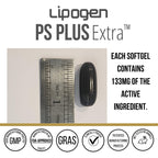 Lipogen PS Plus Extra Brain Booster Supplement - 133mg Phosphatidylserine for Memory, Focus, Mental Energy & Cognitive Support - Premium Brain Health Formula – 30 Softgels