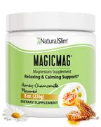 NaturalSlim MagicMag Magnesium Citrate Powder Drink for Relaxation, Stress, Constipation, Better Rest & Digestive Health, Magnesium Supplement for Women and Men, Honey Chamomile 8oz