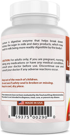 Best Naturals, Fast Acting Lactase Enzyme, 3000 FCC ALU, 180 Tablets (180 Count (Pack of 3))